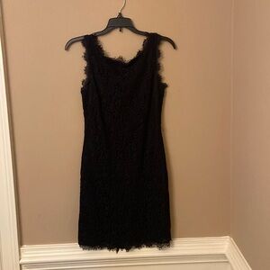 Onyx Nite Black Lace Sleeveless Sheath Dress
